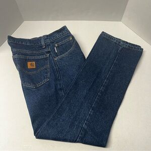 Carhartt Men's Jeans 30x30 Dark Wash RN 14806 Denim B19 PRW VTG Western Cut Y2K